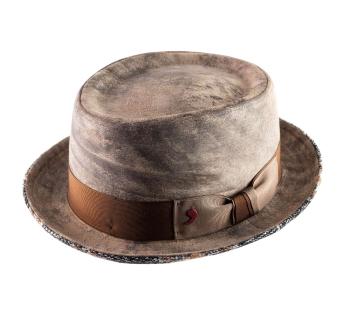 Chapeau porkpie cuir Alfeo